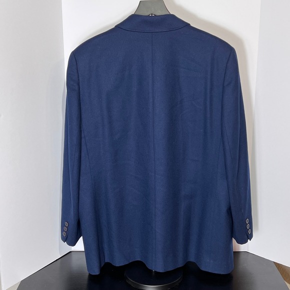 Pendleton Men's Wool Blazer Jacket Navy Blue 100% Virgin Wool Vintage USA Made - Picture 3 of 4